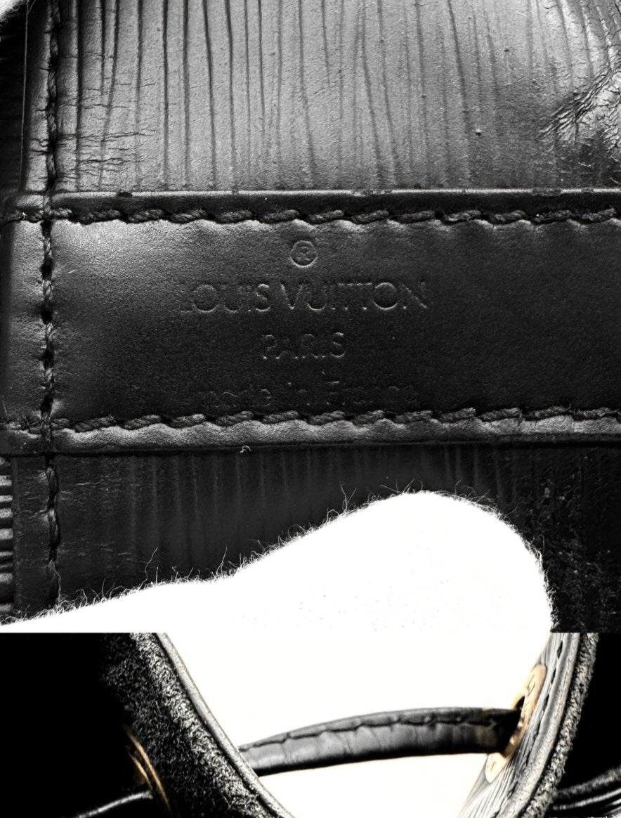 Louis Vuitton Petit Noé Black Epi Leather Shoulder Bag