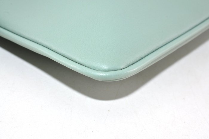 Fendi Green Smooth Leather Wallet Pouch