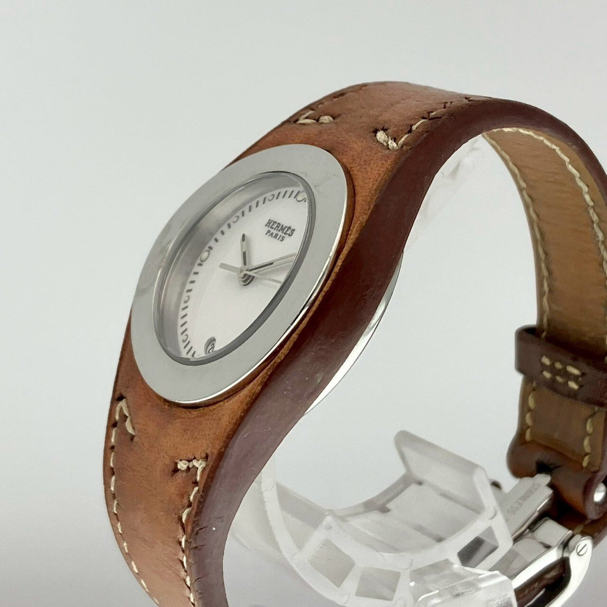 Hermès Harnais  Quartz Watch – White Dial, Stainless Steel, 31mm