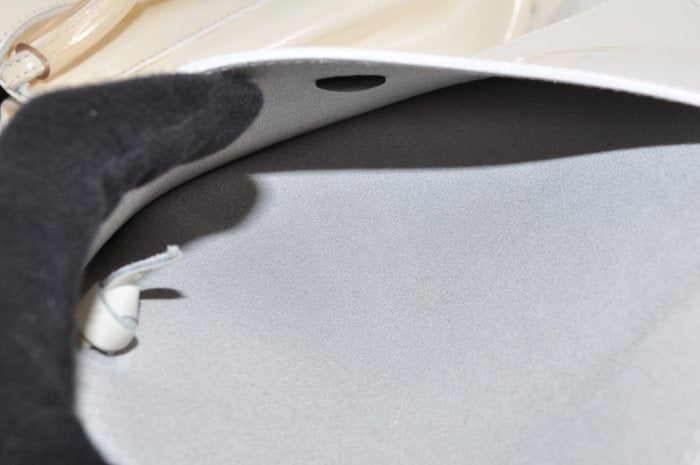Salvatore Ferragamo Cream Leather Backpack Bag with Matching Pouch