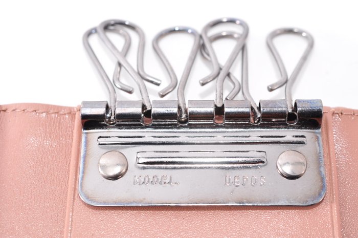 Prada Saffiano Leather Keyring Pink