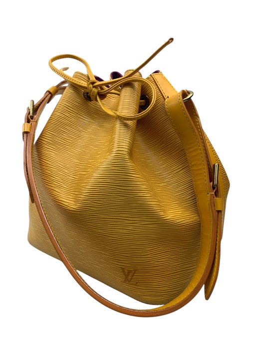 Louis Vuitton Petit Noé Yellow Epi Leather Shoulder Bag