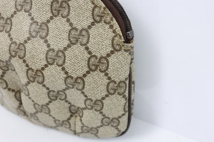 Gucci Vintage PVC & Leather Clutch Bag – Beige