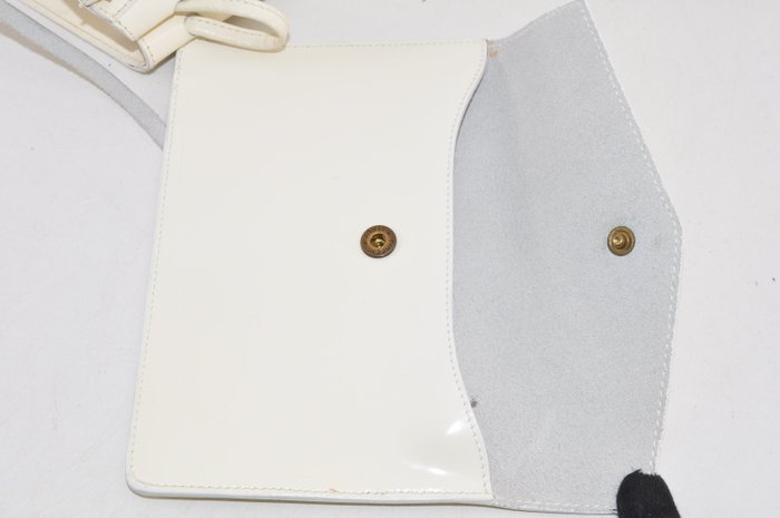 Salvatore Ferragamo Cream Leather Backpack Bag with Matching Pouch