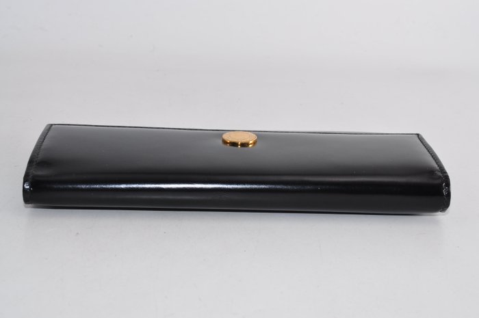 Bulgari Black Leather Long Wallet – Box Included